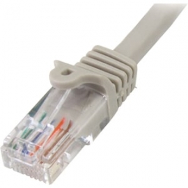 StarTech.com 15 M Cat5e Gray Snagless RJ45 Utp Cat 5e Patch Cable - 15m Patch Cord - Make Fast Ethernet Network Connections Using This High Quality Cat5e Cable, With Power-over-Ethernet Capability - Cat5e Patch Cable - Cat 5e Patch Cable - Cat5e Patch Co