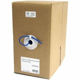 StarTech.com Bulk Cat 5e Ethernet Cable - 1000 Ft. (304,8m) - Solid - CMR-Rated - Blue - Taa Compliant - 1000 Ft. (304,8m) Blue 4 Pair Utp Cat5e Cable For 1000 Mbps Networks - High-quality Copper Conductors - Keep Near End Crosstalk (Next) Within Accepta