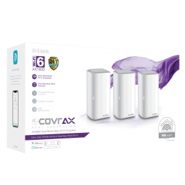 D-Link Covr COVR-X1873 Wi-Fi 6 IEEE 802.11ax Ethernet Wireless Router - 2.40 GHz ISM Band - 5 GHz UNII Band 