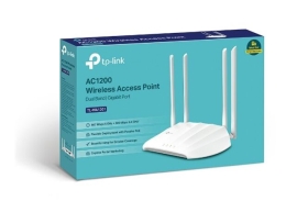 Tp-Link AC1200 Dual-Band Wireless Access Point, Passive GbE Poe, Mu-Mimo, Desktop, 3YR TL-WA1201