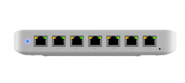 Ubiquiti | USW-Ultra-210W | 210W Compact 8 Port Layer 2 GbE PoE Switch Versatile Mounting, 7 GbE PoE+ Output, 1 GbE Port - Psu Included UB.USW.ULTRA.210W