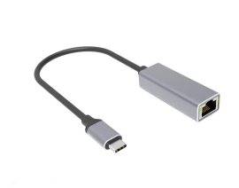 20cm USB 3.1 Type-C Male To Female Ethernet Adapter 005.001.1034