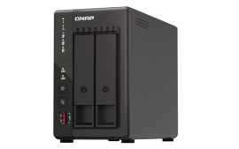 QNAP TS-253E-8G, 2-bay desktop NAS, Intel Celeron J6412 4C 2.0GHz, burst 2.6GHz, onboard 8GB RAM, 2 x HDMI 1.4b, 2x M.2 2280 PCIe slots, 2x 2.5GbE, 2 Years WTY
