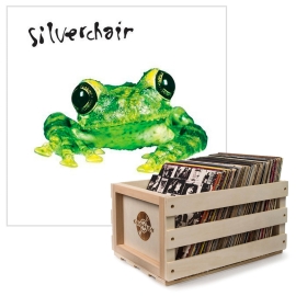 Crosley Record Storage Crate Silverchair Frogstomp Vinyl Album Bundle SM-MOVLP2400B-B