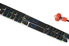 Chatsworth E1-2005-C Metered EConnect Pdu | Black | Vertical | As/Nzs 3112 15A 3-Pin Flat Input PDU.2005.15A