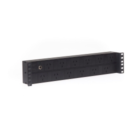 2RU 12 Way Gpo Horizontal Pdu Recessed Rack Mount Power Rail PDU.12WHGPOR.10A