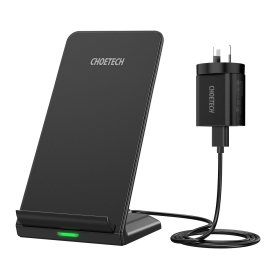Choetech T524-Sau 10W Qi Wireless Charger Stand + Au Adapter For IPhone/Samsung ELECHOT524SAU