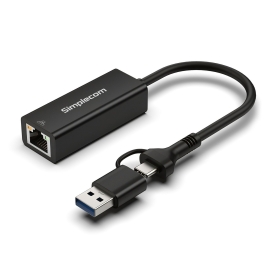 Simplecom NU315C SuperSpeed Usb-c And Usb-a To Gigabit Ethernet Adapter NU315C