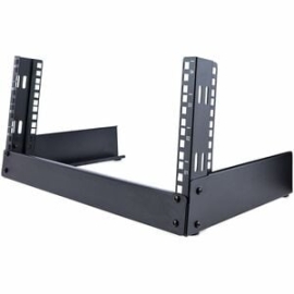 StarTech.com 2-Post 4U Desktop Server Rack, Open Frame 19in Network Rack, Small Home/Office Rack For Av / Studio / Data / It Equipment - 2-Post 4U Desktop Open Frame Server Rack For 19" It Equipment - Free Stand Compact Network Rack For Small Home/office