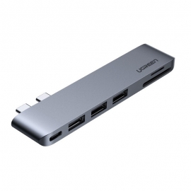 Ugreen 60560 Usb-c Hub For MacBook Aluminum Type-C Adapter With 3 USB 3.0 100W ACBUGN60560