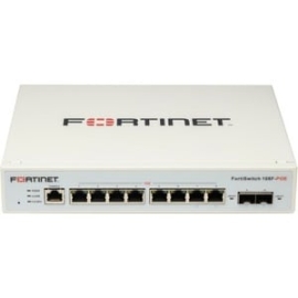 FortiSwitch 108F-Poe Fanless L2+ Management Switch With 8xGE + 2xSFP + 1xRJ45 Console And Automatic Limited 65W Poe FS-108F-POE