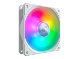 COOLERMASTER SICKLEFLOW 120 ADDRESSABLE RGB WHITE EDITION LED FAN 2000 RPM 3 IN 1 KIT + 1X MFX-B2DW-183PA-R1