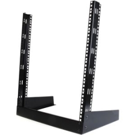 StarTech.com 2-Post 12U Desktop Server Rack, Open Frame 19in Network Rack, Small Home/Office Rack For Av / Studio / Data / It Equipment - 2-Post 12U Desktop Open Frame Server Rack For 19" It Equipment - Compact Network Rack For Small Home/office Spaces -