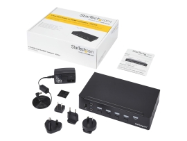 Startech 4 Port Single HDMI Kvm Switch, 1080P, Built-In USB 3.0 Hub, 2YR SV431HDU3A2