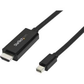 StarTech.com 10ft (3m) Mini DisplayPort To HDMI Cable, 4K 30Hz Video, Mini DP To HDMI Adapter/Converter Cable, MDP To HDMI Monitor/Display - Cable For Projector, Ultrabook, Workstation, MacBook, Mac Mini, Dock - First End: 1 X 20-pin Mini DisplayPort 1.2