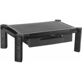 StarTech.com Adjustable Monitor Riser, Large, Drawer, Monitors Up To 32" (22lb/10kg), Adjustable Height, Desk Monitor Stand - Free Up Desk Space And Work In Greater Comfort W/ This Adjustable Monitor Stand - Monitor Riser - Drawer - Height Adjustable - C