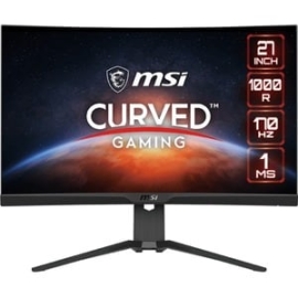 Msi G272CQP 27" Class Wqhd Curved Screen Gaming LCD Monitor - 16:9 - Black - 27" Viewable - Vertical Alignment (va) - 2560 X 1440 - 1.07 Billion Colors - FreeSync Premium - 300 Cd/m² - 1 Ms - 170 Hz Refresh Rate - Hdmi - DisplayPort - Vesa Mount Compati
