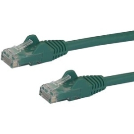 StarTech 10m CAT6 Ethernet Cable - Green Snagless Gigabit - 100W PoE Utp 250Mhz Category 6 Patch Cord Ul Certified Wiring/TIA - 10m Green CAT6 Ethernet Cable Delivers Multi Gigabit 1/2.5/5Gbps & 10Gbps Up To 160ft - 250Mhz - 24 Awg Stranded 100% Copper U