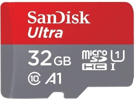 Sandisk Sdsqua4-032G-Gn6Mn Micro Sdhc Ultra Uhs-I Class 10 , A1, 120mb/s No Adapter SDSQUA4-032G-GN6MN