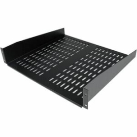StarTech.com 2U 16in Universal Vented Rack Mount Cantilever Shelf - Fixed Server Rack Cabinet Shelf - 50lbs / 23kg - Steel, Spcc - 22.68 Kg Static/Stationary Weight Capacity Cabshelfv