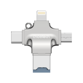 Choetech Cr-002-Sl EasyGO A+C+Micro+lighting Four In One Card Reader ELECHOCR002SL