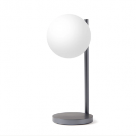 Lexon Bubble Desk Lamp With Built-In Wireless Charger - Gunmetal LD-LH70X