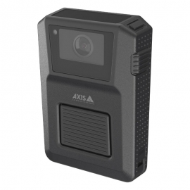 AXIS W120 BLACK BODY WORN CAMERA WITH INBUILT LTE MODEM, WIFI AND BLUETOOTH 02583-002