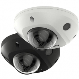 HIKVISION ACUSENSE 2CD2566G2-IS 6MP MINI DOME CAMERA, BLACK, FIXED 2.8MM, IR 30M, MIC, 3YR DS-2CD2566G2-IS-BLK