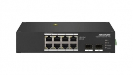 HIKVISION TRANSMISSION 3T0510HP8 PORT UNMANAGED HI-POE SWITCH 8 x GIGABIT UPLINK, 90W, 2YR DS-3T0510HP
