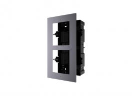 HIKVISION INTERCOM KD-ACF2-PLASTIC DOUBLE MODULE HOUSING, FLUSH MOUNT, 2YR DS-KD-ACF2-PLASTIC