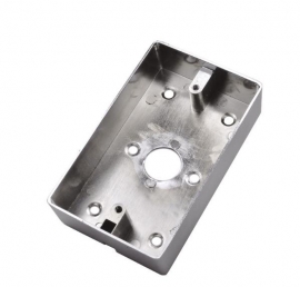 SECOR SURFACE MOUNT METAL BACKBOX FOR LARGE PLATES ANSI MATT WSB15