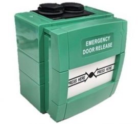SECOR RESETTABLE EMERGENCY DOOR RELEASE OUTDOOR GREEN IP67 1 YR DWS210GN