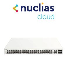 D-Link DBS-2000, 48-Port PoE Nuclias Cloud-Managed Switch with 48 BASE-T PoE and 4 x 1000 Mbps Combo SFP Ports DBS-2000-52MP