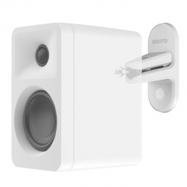 Kanto SPW3 Universal Satellite Speaker Wall Mount Bracket - White, Pair KO-SPW3W