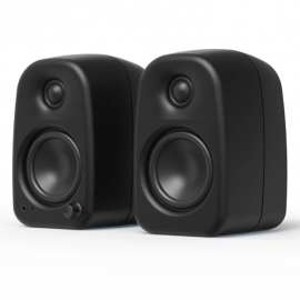Kanto UKI 100W Desktop Speakers with Bluetooth, USB-C, Headphone out, Onyx (Matte Black), Pair KO-UKIDMBO-I