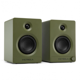 Victrola Tempo Bookshelf Speakers - Green VPS-400-GRN-INT