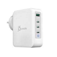 J5create JUP43130 130W GaN USB-C 4-Port Charger - (USB-C PDx 3, USB-A x 1 with Auto Balance Output) - Charge your phones, tablets, or laptops JUP43130