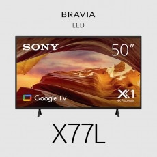 Sony Bravia X77L TV 50&quot; Entry 4K (3840 x 2160), 450-cd/m2 Brightness, HDR10, HLG, Android TV, Google TV, 3 Year Onsite FWD50X77L