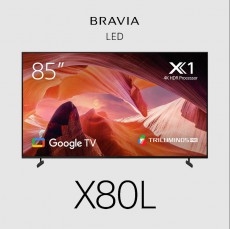 Sony Bravia X80L TV 85&quot; Entry 4K (3840 x 2160), 17/7, 450-cd/m2, HDR10, HLG, Dolby Vision, Motionflow XR, TRILUMINOS PRO, Android TV, Google TV FWD85X80L
