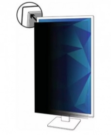 3M Privacy Filter for 21.5&quot; Portrait Monitor with Adhesive Strips and Slide Mounts, 16:9 PF215W9P