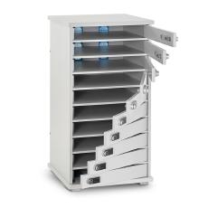 LapCabby Lyte 10 Multi Door | 10-Device Static AC Charging Locker for Laptops, Tablets &amp; Chromebooks up to 15&quot; - Horizontal LYTE10MD
