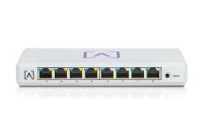 Alta Labs S8-POE 8-Port PoE Switch, Layer 2, 4x 802.3at PoE+ Ports & 4x Non-PoE Ports, 60w PoE Budget, Wallmount included S8-POE