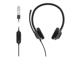 Cisco Headset 322 Wired Dual On-Ear Carbon Black USB-C HS-W-322-C-USBC
