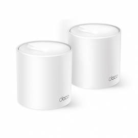 TP-LINK DECO X1500 WHOLE HOME MESH WI-FI 6 SYSTEM, AX1500,1GbE(2), 2PK, 3YR DECO-X1500-2PK