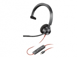 POLY HP POLY BLACKWIRE 3310 MS MONOUSB-C CORDED HEADSET 9Q196AA