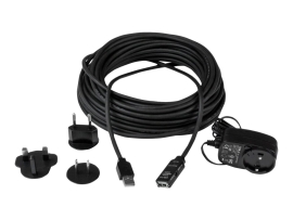 Startech 10M USB2.0 A To A Extension Cable, M/F, Black, LED, Ltw USB2AAEXT10M