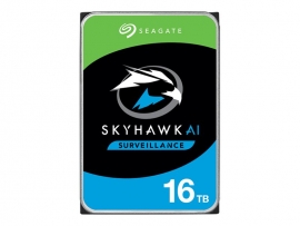 SEAGATE SKYHAWK SURVEILLANCE AI INTERNAL 3.5" SATA DRIVE, 16TB, 6GB/S, 7200RPM, 3YR WTY ST16000VE002