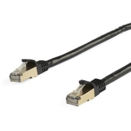 StarTech.com 5m CAT6a Ethernet Cable - 10 Gigabit Category 6a Shielded Snagless 100W PoE Patch Cord - 10GbE Black Ul Certified Wiring/TIA - CAT6a Ethernet Cable Delivers 10 Gigabit Connection Free Of Noise & Emi/Rfi Interference - Tested To Comply W/ Ans