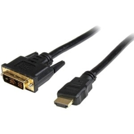 StarTech.com 10 Ft HDMIÂ® To Dvi-D Cable - M/M - Cable For Video Device, LCD Tv, Projector - First End: 1 X 19-pin HDMI Digital Audio/Video - Male, Digital Audio/Video - Male - Second End: 1 X 19-pin Dvi-D Digital Video - Male - Shielding - Nickel Plat