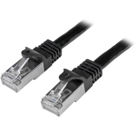 StarTech.com 3m Cat6 Patch Cable - Shielded (Sftp) Snagless Gigabit Network Patch Cable - Black - Cable For Network Device, Switch, Patch Panel, Workstation - First End: 1 X Rj-45 Network - Male - Second End: 1 X Rj-45 Network - Male - Patch Cable - Shie